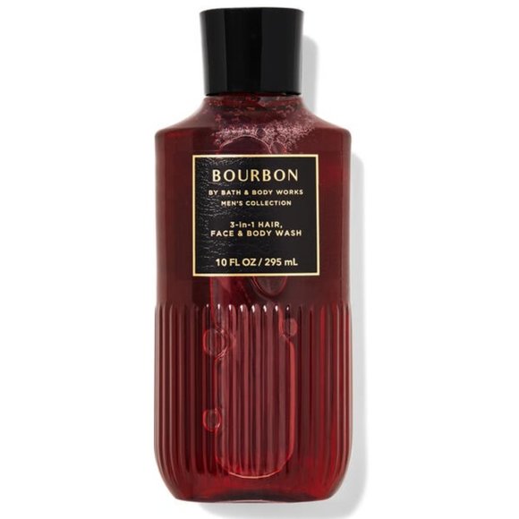 New BATH & BODY WORKS 2-Set Bourbon Body Cream + 3-in-1 Hair, Face & Body Wash - Picture 6 of 8